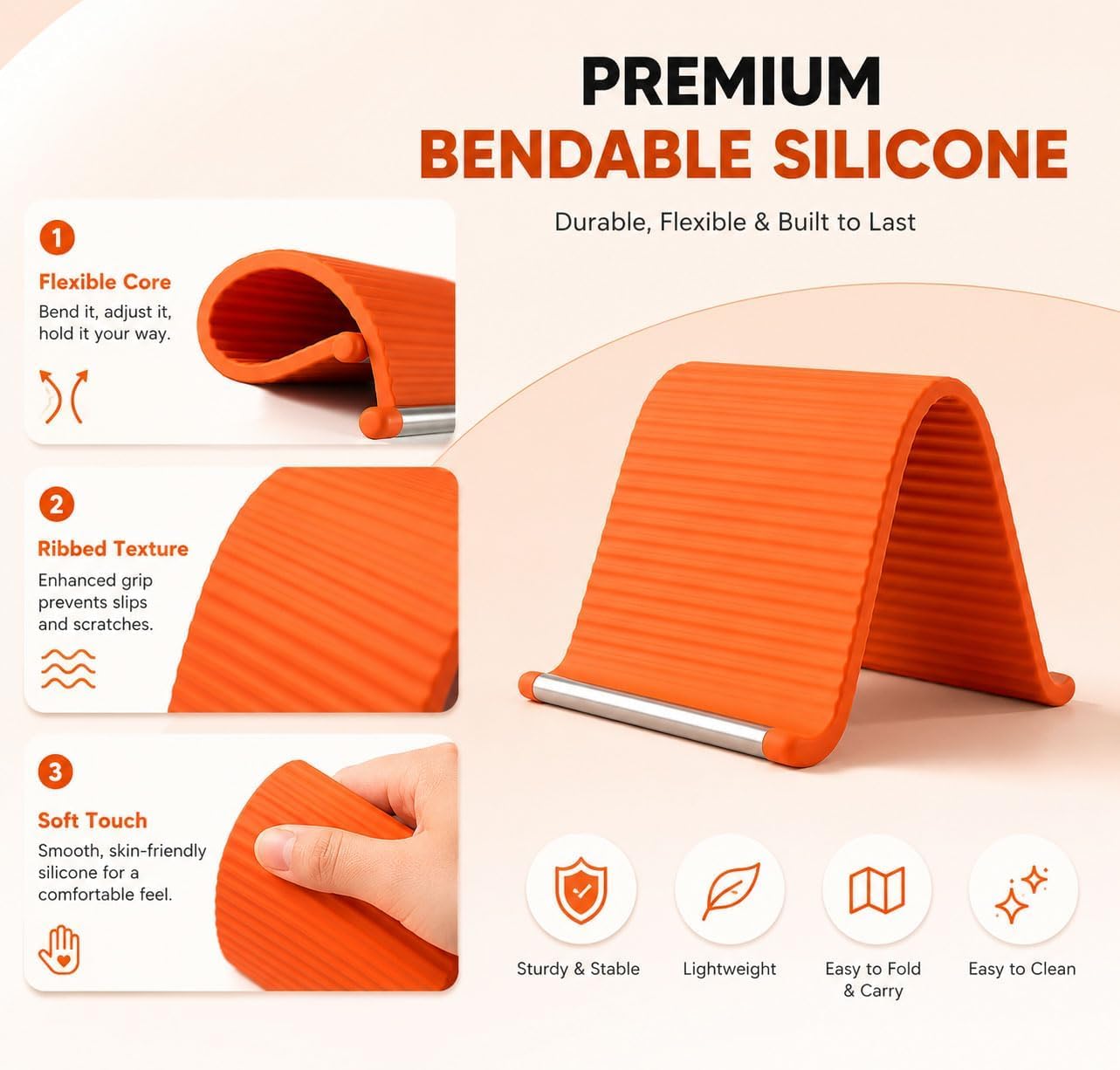 Multi-Functional Foldable Mobile & Tablet Stand