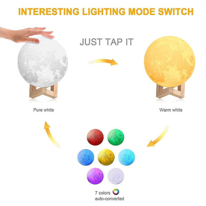 3D Moon Night Lamp