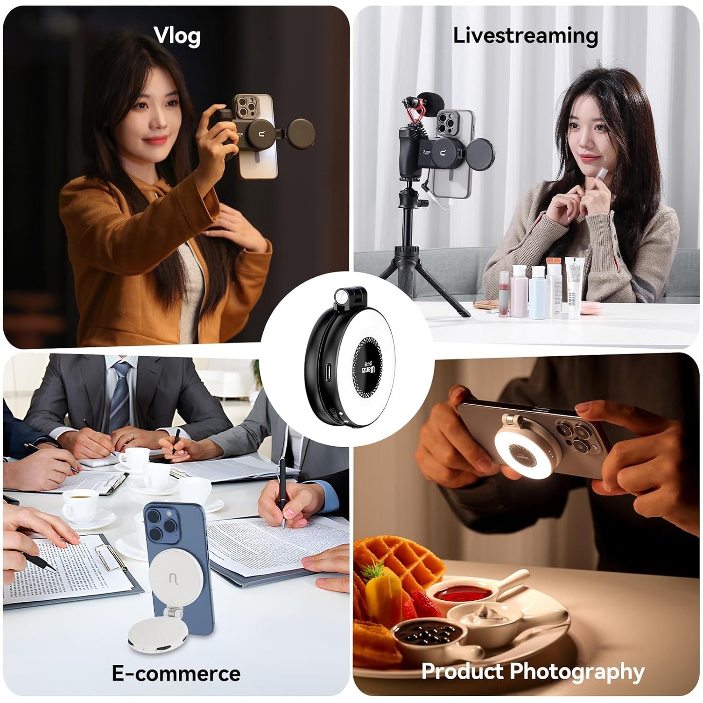 Magnetic Selfi Ring LED Phone Light