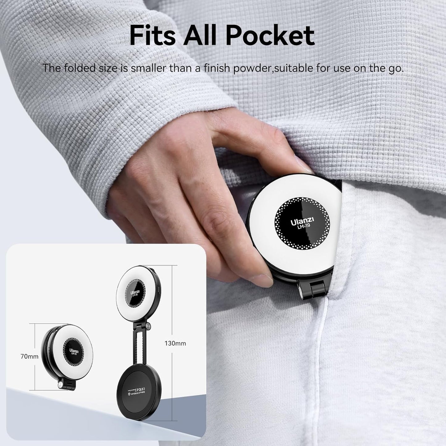 Magnetic Selfi Ring LED Phone Light