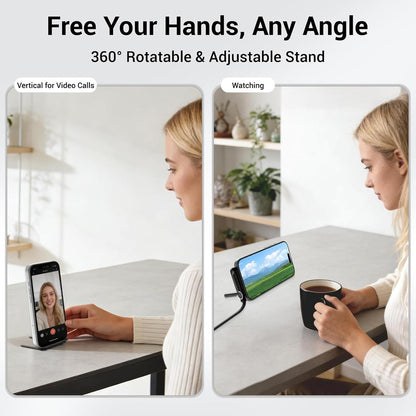 2 in 1 Invisible Holder Charger Cable | 240W USB C to USB C Fast Charging Cable